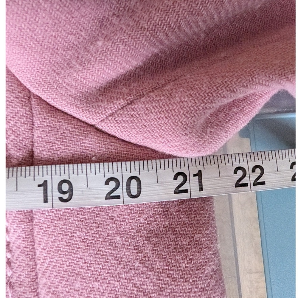 Kate Spade Etta Walking Coat Wool Blend Bow Collar Pink 8 Coquette Preppy Mod - Picture 11 of 14